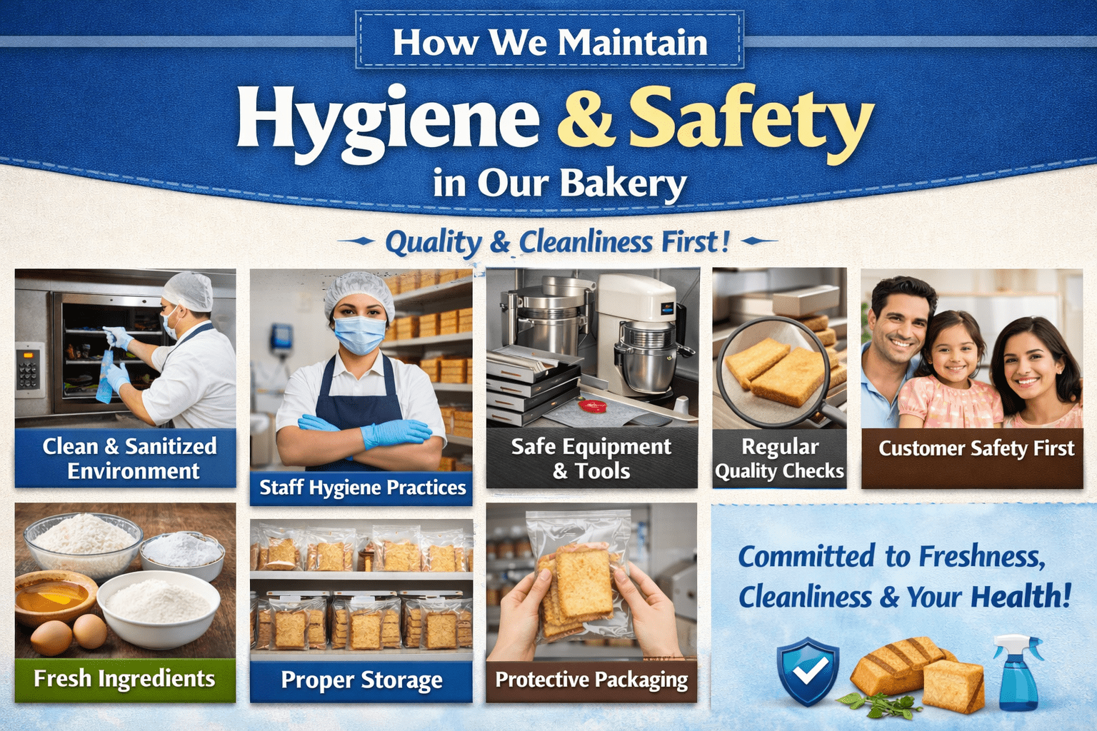 How We Maintain Hygiene & Safety in Our Bakery